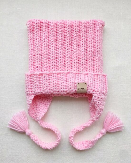 Cepure bērnam maigi rozā